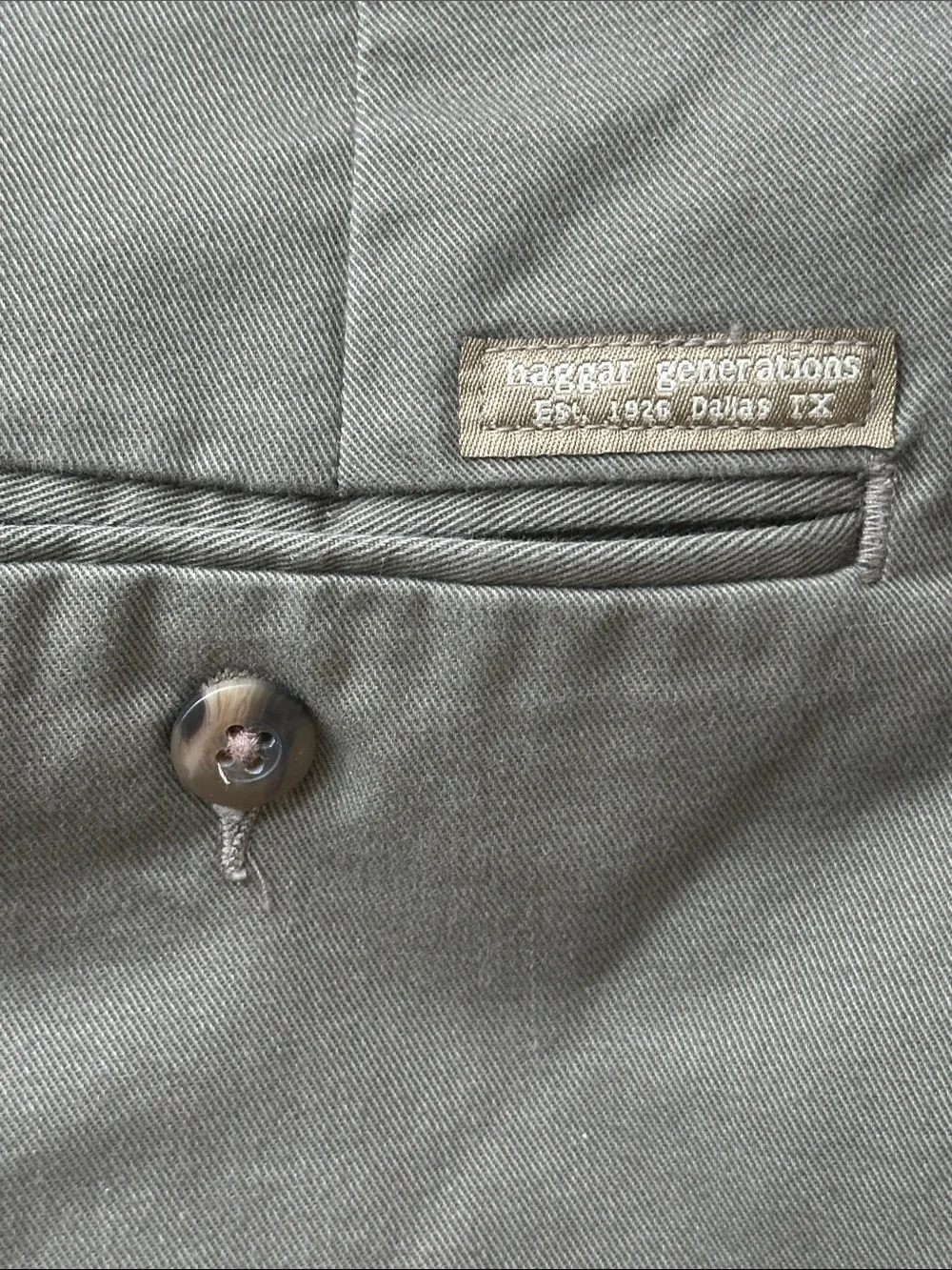 Haggar Men's Olive Cotton Shorts